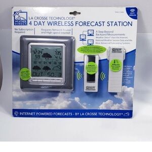 La Crosse Technology 4 Day Weather Direct Wireless Forecast Center WD-3103U